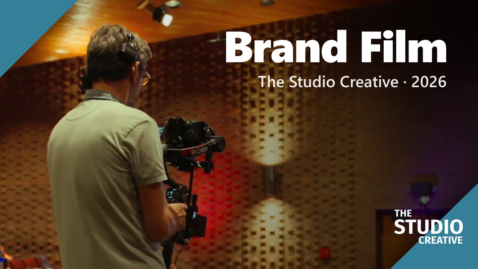 The Studio Creative Brand Film: video thumbnail, produced by The Studio Creative
