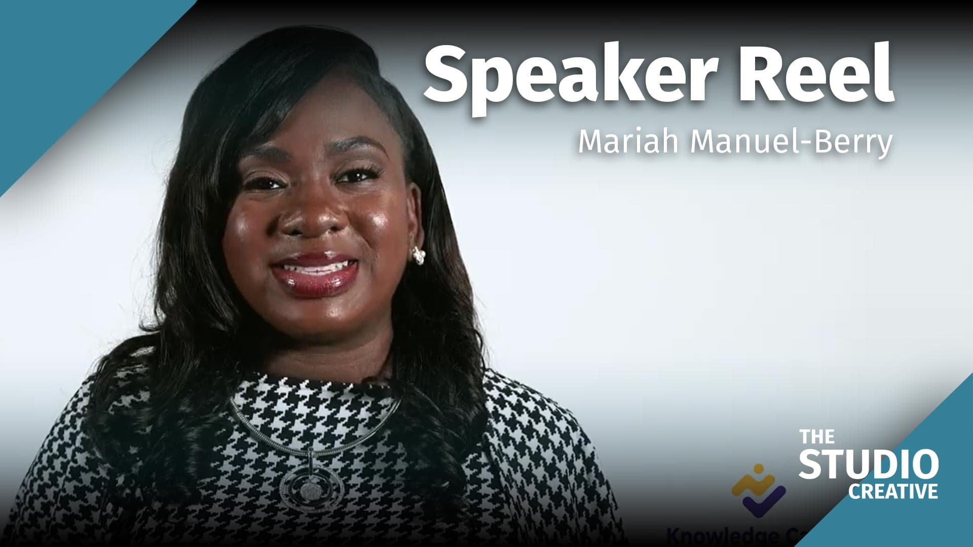 Mariah Manuel-Berry Speaker Reel: video thumbnail, produced by The Studio Creative